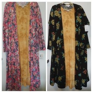 Lularoe NWT Floral 2 Sarahs & Tie-dyed Carly